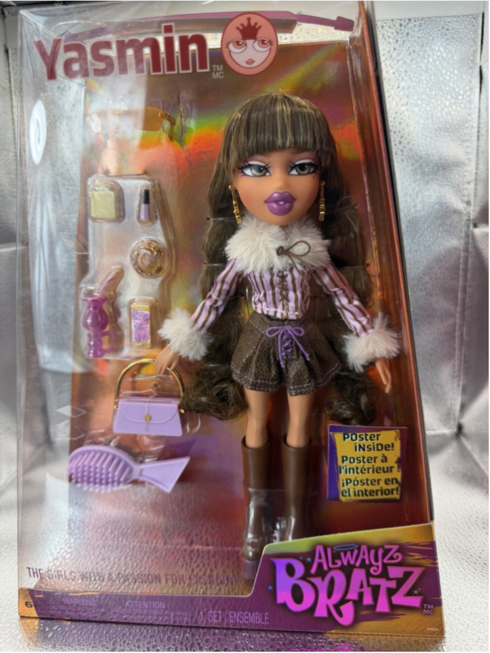 Always Bratz YASMIN Fashion Doll with Accessories & Poster - New in Original Pkg